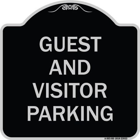 Guest And Visitor Parking Heavy-Gauge Aluminum Architectural Sign